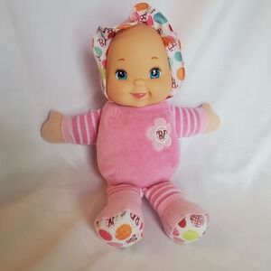 Goldberger Babys First Baby Doll Plumpee Plush Toy, pink